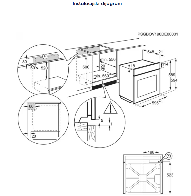 949498424 PEĆNICA ELECTROLUX EOE 7P31X
