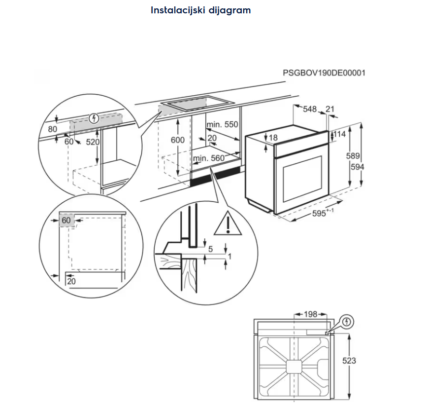 949496355 PEĆNICA ELECTROLUX EOF 3H40TH