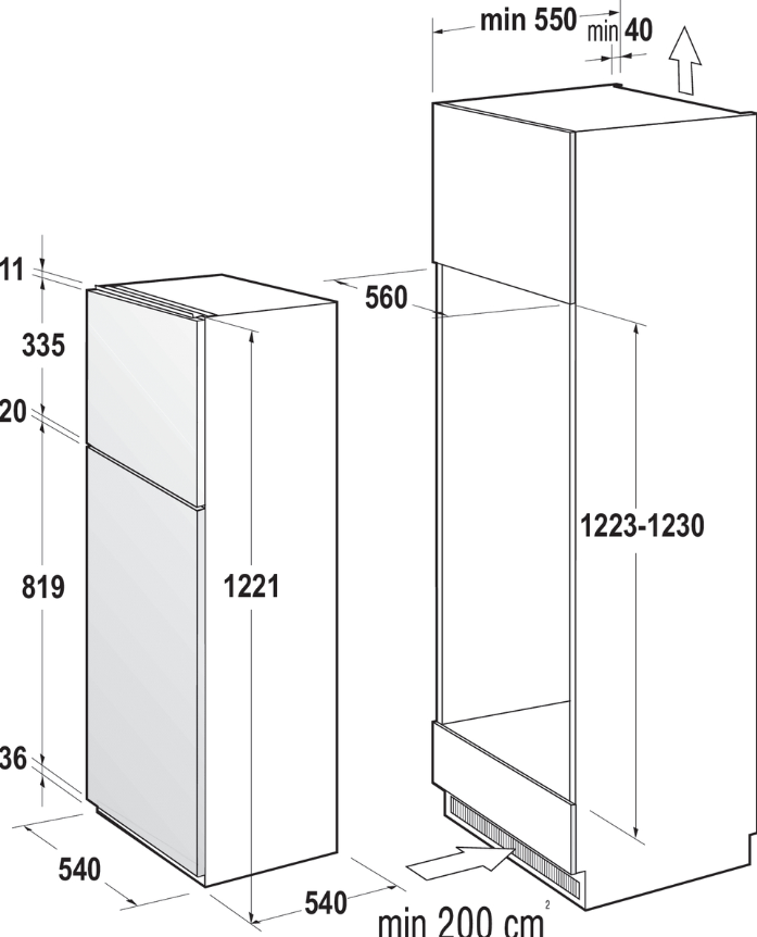 743339 HLADNJAK GORENJE RFI 412EP1