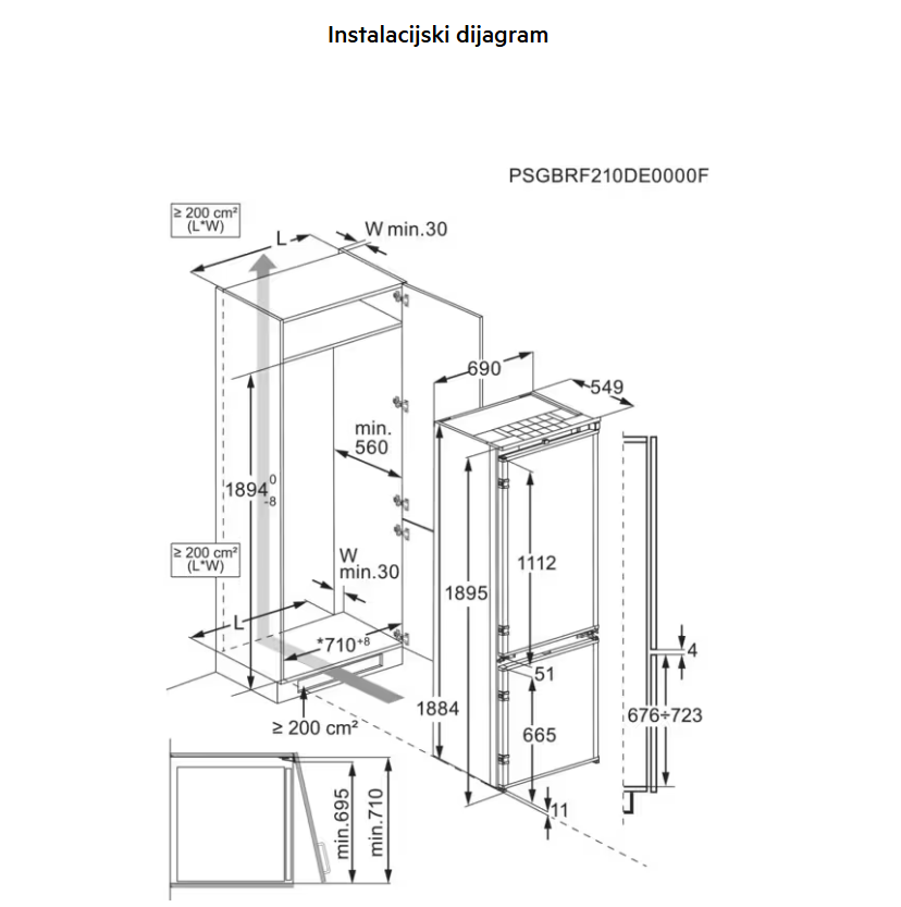 925975002 HLADNJAK AEG NSC 7P751ES
