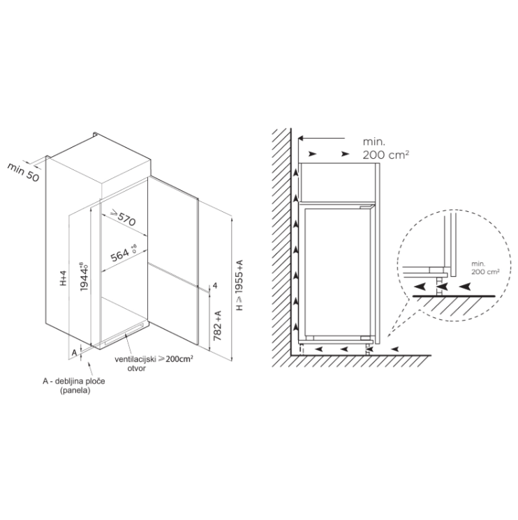 TBFZ00 HLADNJAK KONČAR UHC 54 300SBM