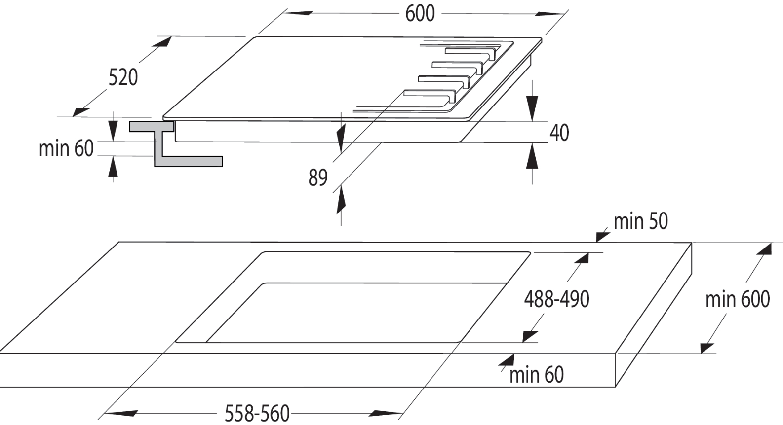 742054 UGRADBENA PLOČA GORENJE GW 641XHF