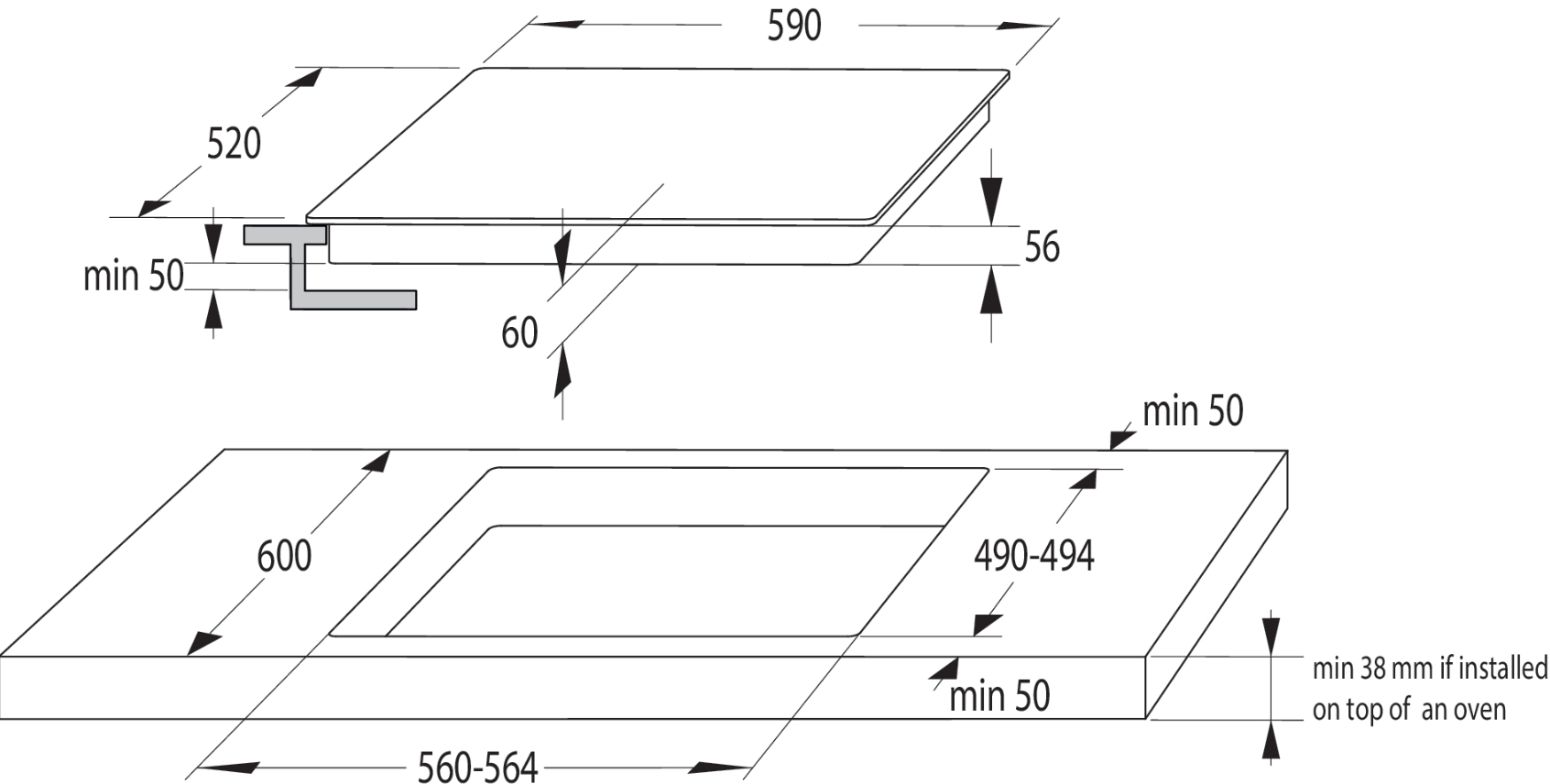 743284 UGRADBENA PLOČA GORENJE GI 6401BCE