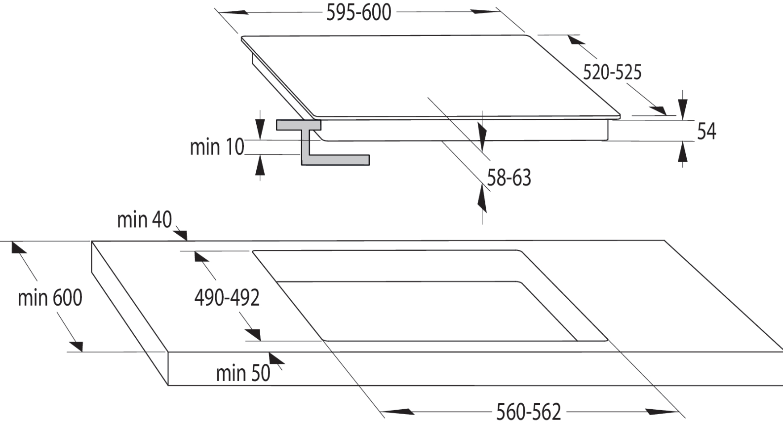 743642 UGRADBENA PLOČA GORENJE GI 6421BSC