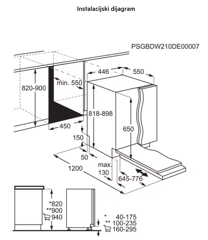 911077033 PERILICA POSUĐA AEG FSE 73527P