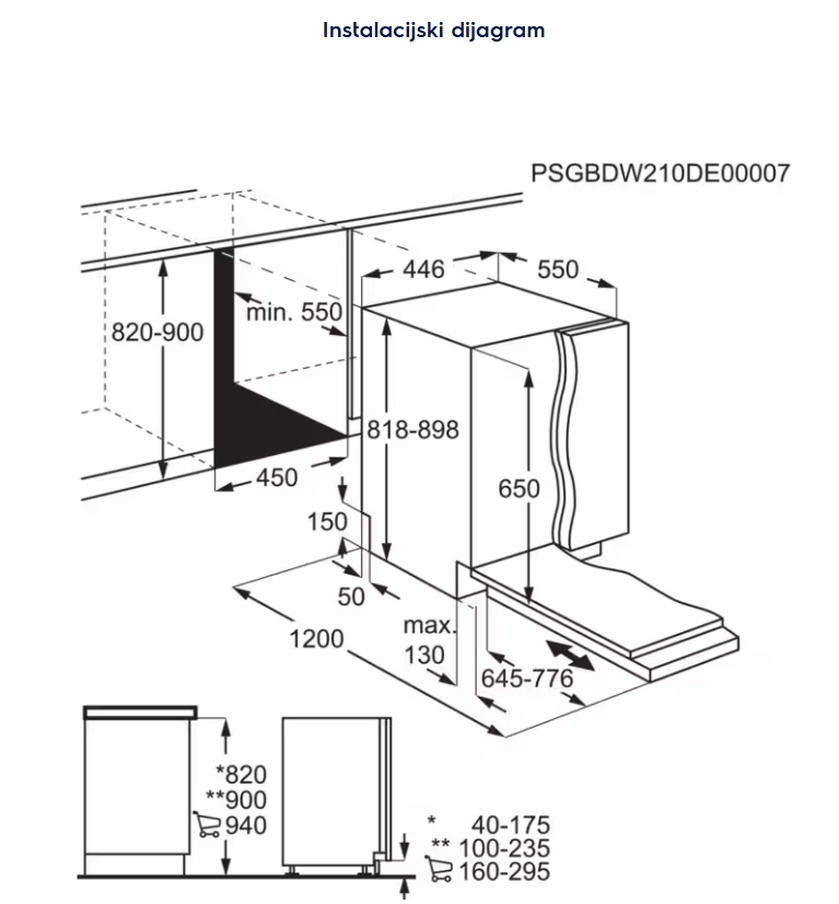 911077020 PERILICA POSUĐA ELECTROLUX EEM 63310L
