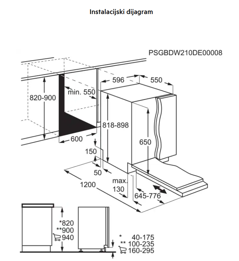 911536609 PERILICA POSUĐA AEG FSE 64610Z