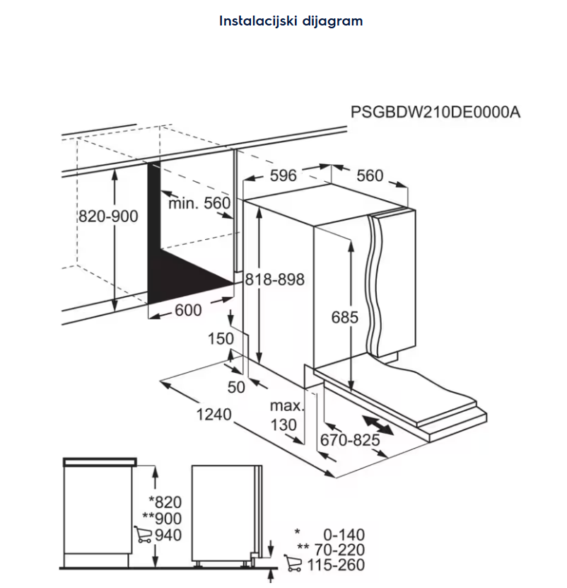 911434885 PERILICA POSUĐA ELECTROLUX EEG 68500L