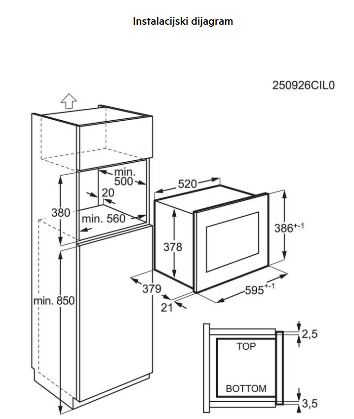 947607531 MIKROVALNA PEĆNICA AEG TMS 5G25IEM UGRADBENA