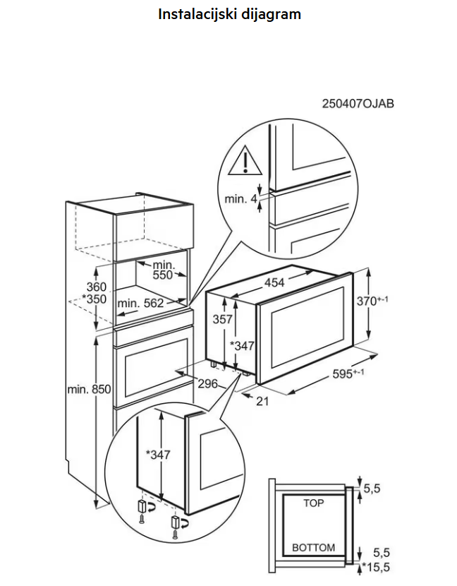 947608857 MIKROVALNA PEĆNICA AEG TB6 SM171DB UGRADBENA