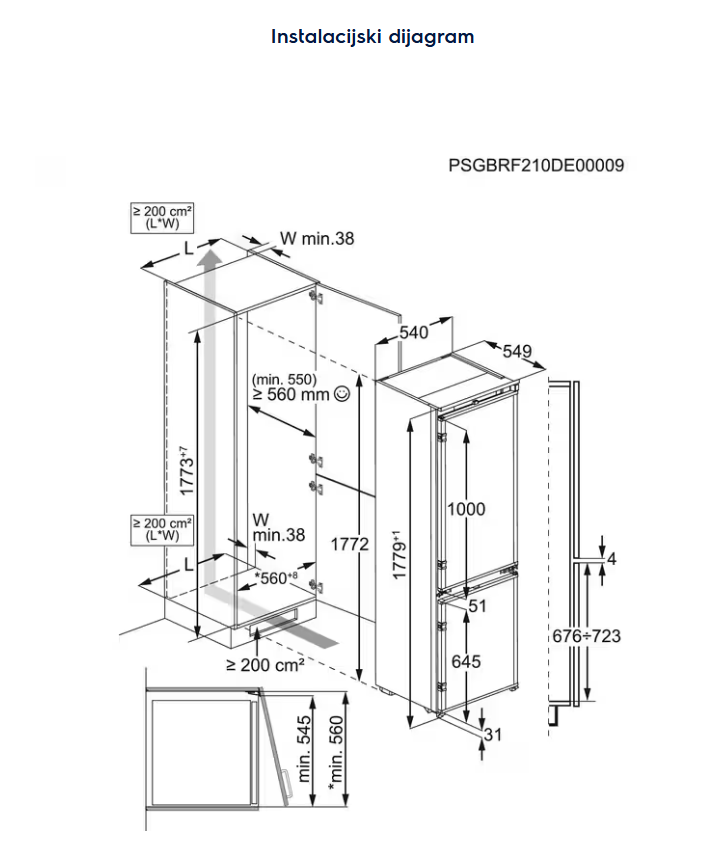 925555020 HLADNJAK ELECTROLUX ENT 6MD18S3