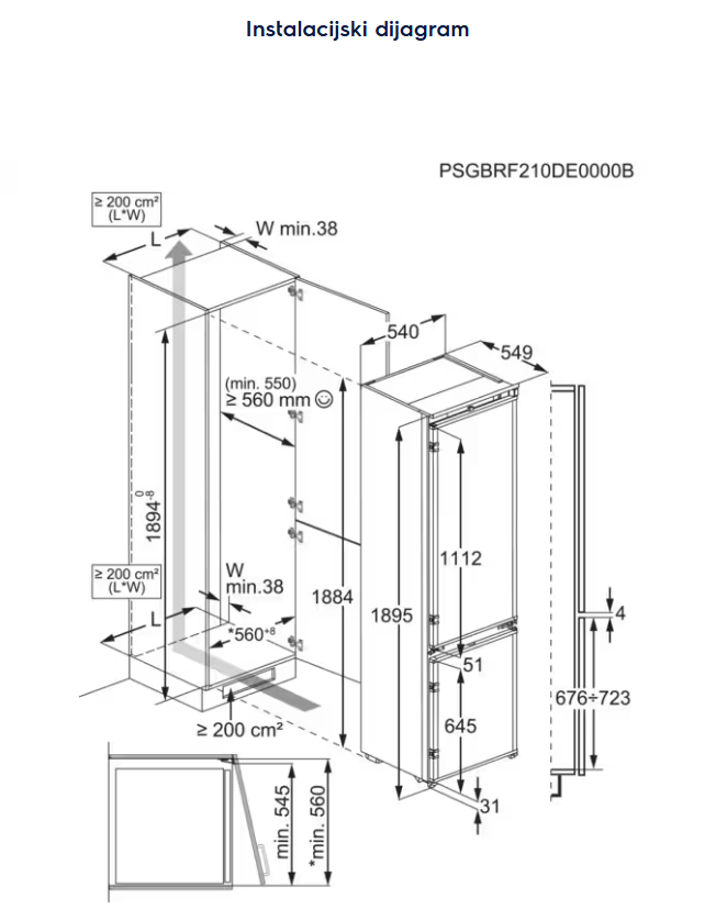 925954020 HLADNJAK ELECTROLUX ENT 6MD19S3