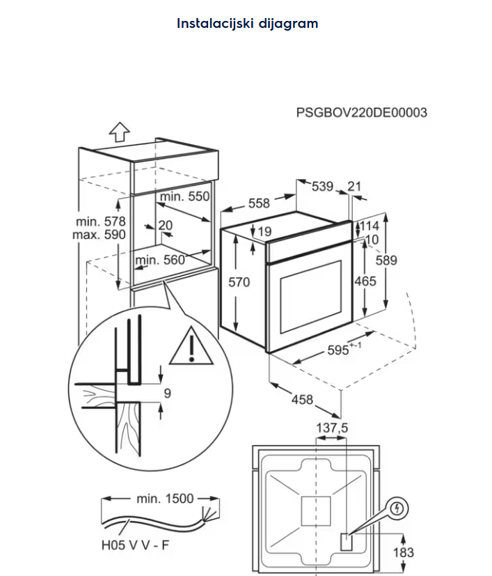 944068236 PEĆNICA ELECTROLUX EOH 3H00BX