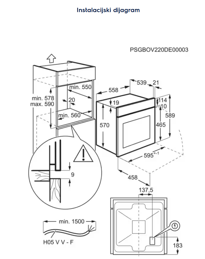 944068233 PEĆNICA ELECTROLUX EOF 3H40BX