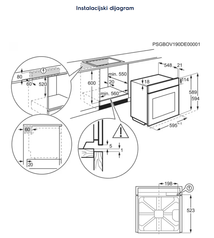 949288422 PEĆNICA ELECTROLUX EOE 8P39H