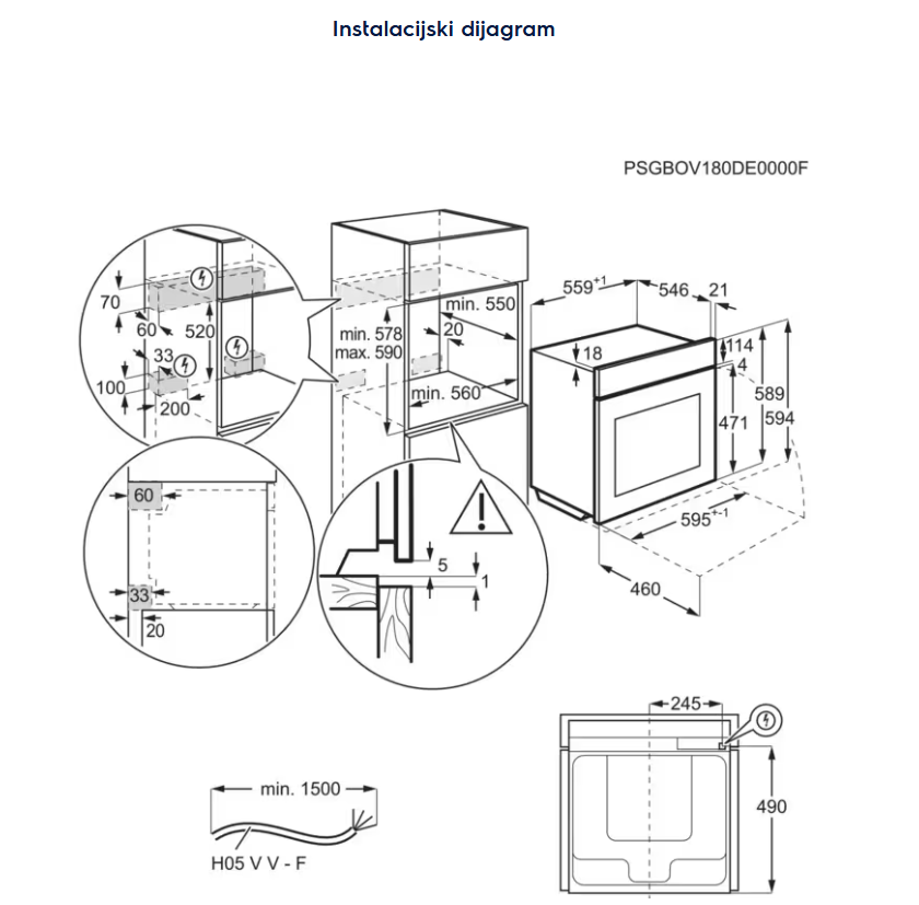 944032157 PEĆNICA ELECTROLUX EOE 9P3XT