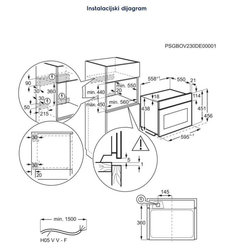 944005268 PEĆNICA ELECTROLUX S MIKROVALOVIMA EVM 8E09X