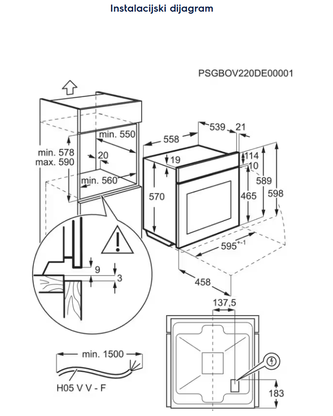944068551 PEĆNICA ELECTROLUX LOF 3H10BK