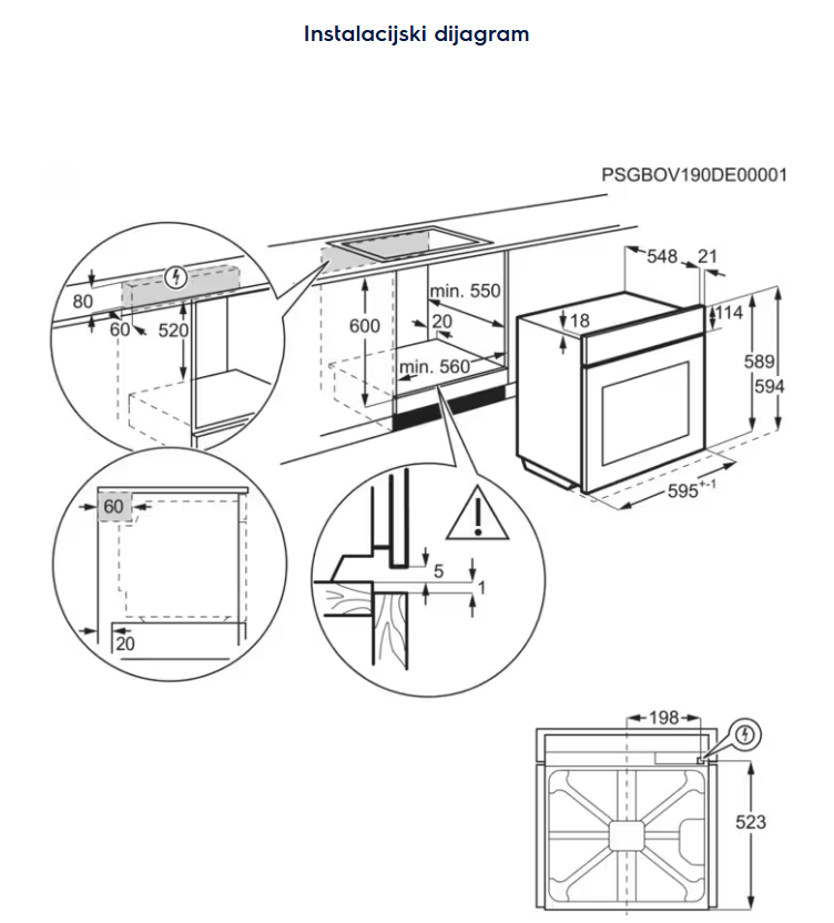949289811 PEĆNICA ELECTROLUX LOD 8P39Z