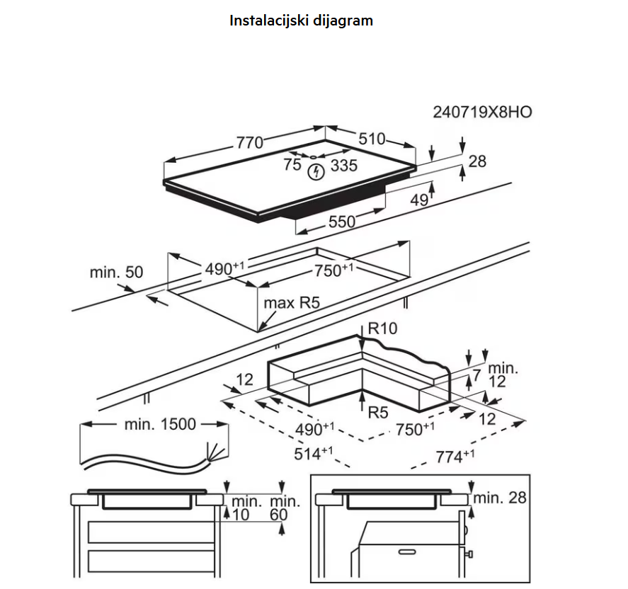 949598621 UGRADBENA PLOČA AEG TO 84IA0FIT