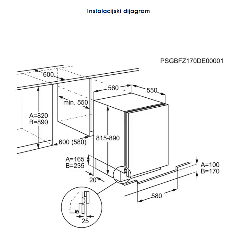 933031034 ZAMRZIVAČ ELECTROLUX LYB 2AE82S