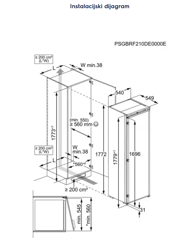 922782340 ZAMRZIVAČ ELECTROLUX EUN 7NE18S