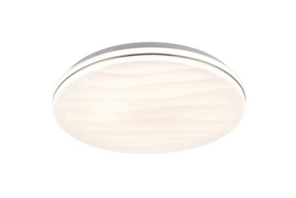 10984 SVJETILJKA STROPNA LED IRIS PVC D330 18W 1080LM 3000-6500K WHITE+CHROME 10984