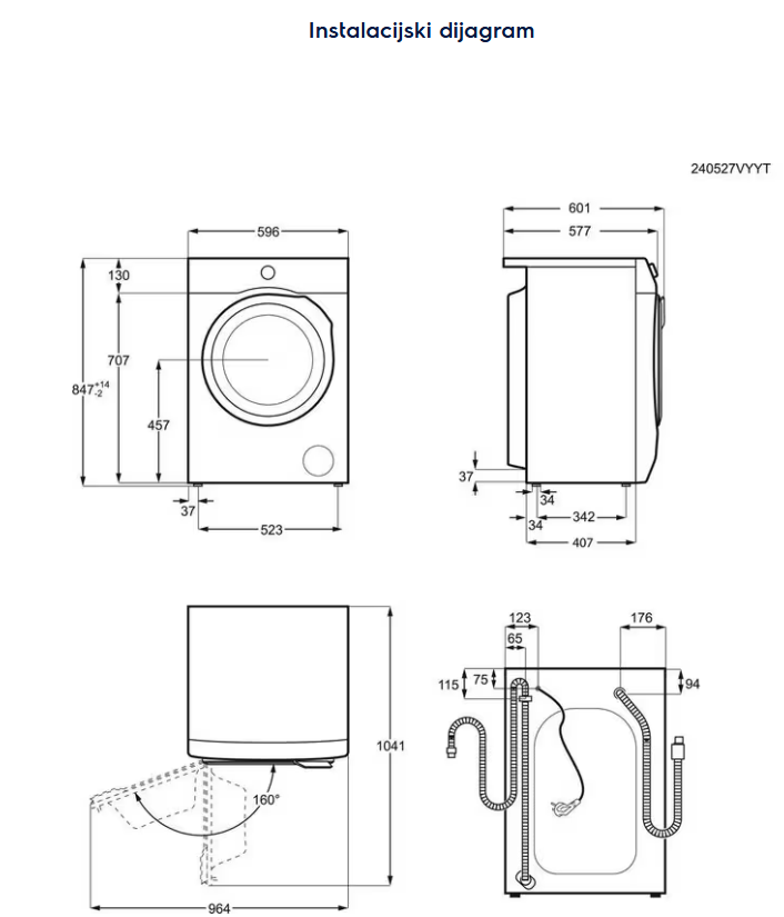 914931015 PERILICA RUBLJA ELECTROLUX EW6 F2281E