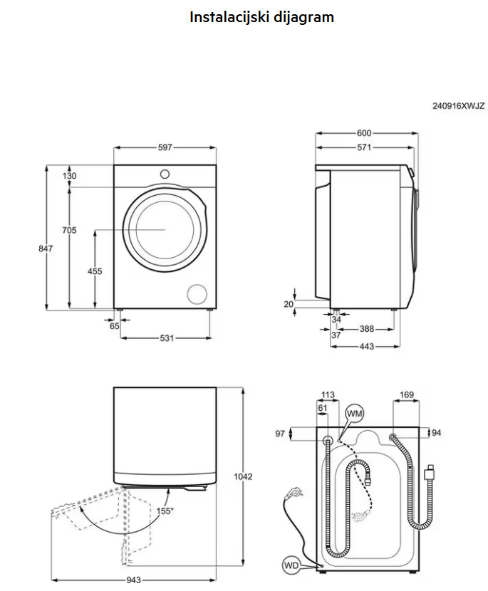 914500717 PERILICA RUBLJA AEG LFR 73944SVE