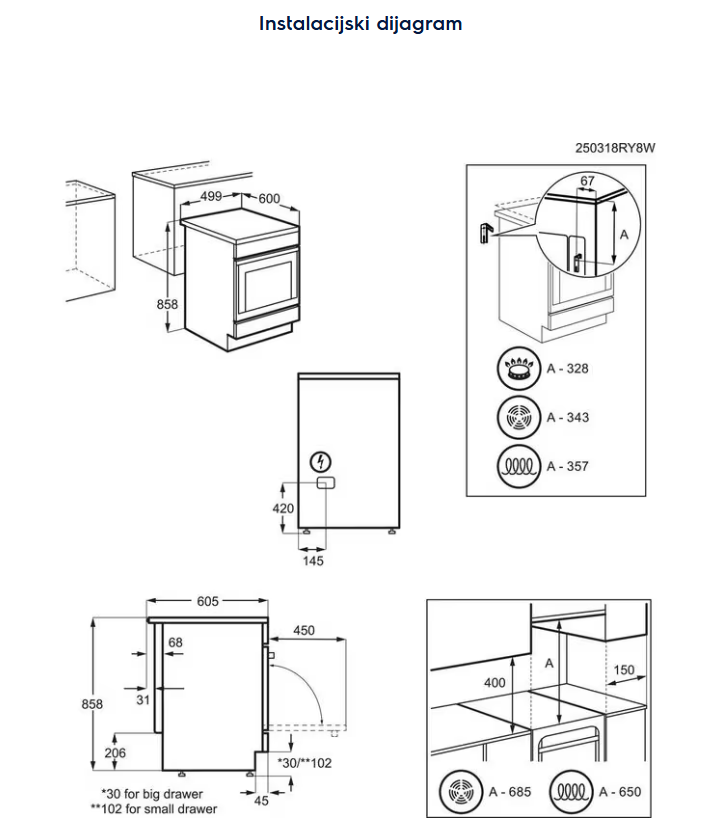 943005710 ŠTEDNJAK ELECTROLUX LKR 564276K