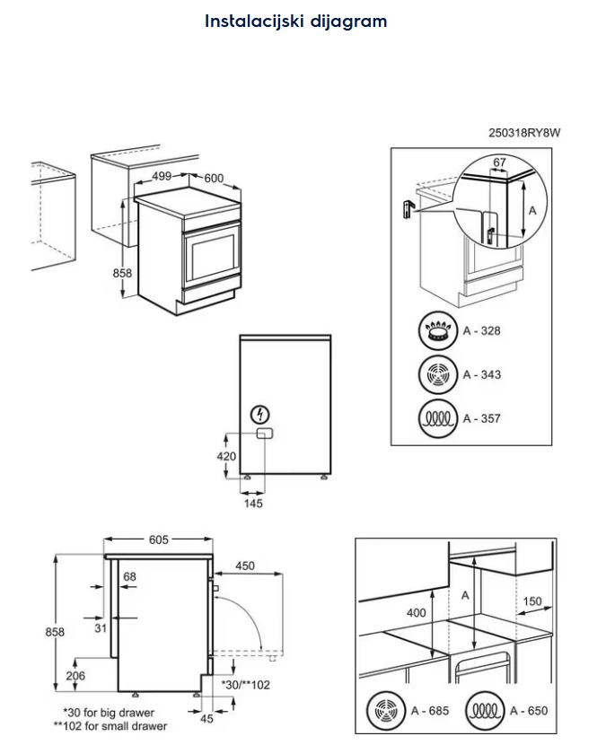 943005689 ŠTEDNJAK ELECTROLUX LKR 540266X