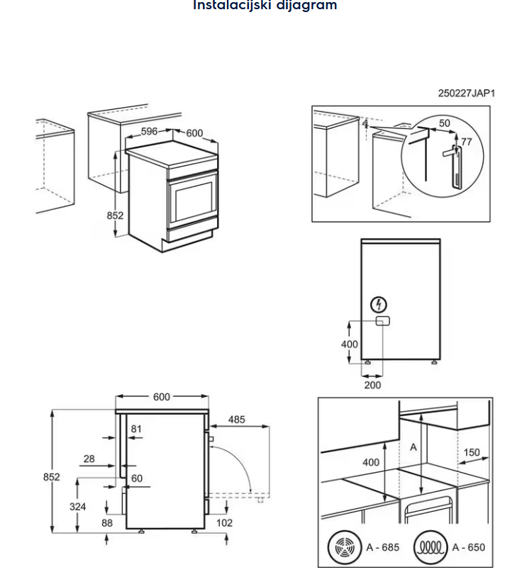 940003149 ŠTEDNJAK ELECTROLUX LKR 66021MX