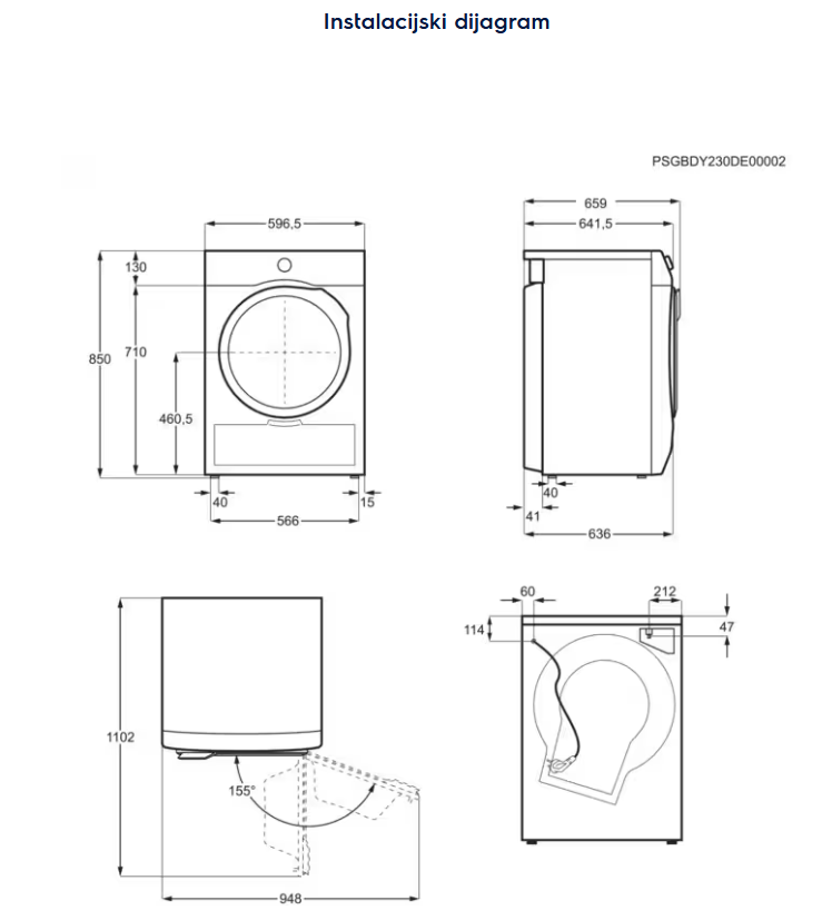 916099807 SUŠILICA RUBLJA ELECTROLUX EW7D 394UE