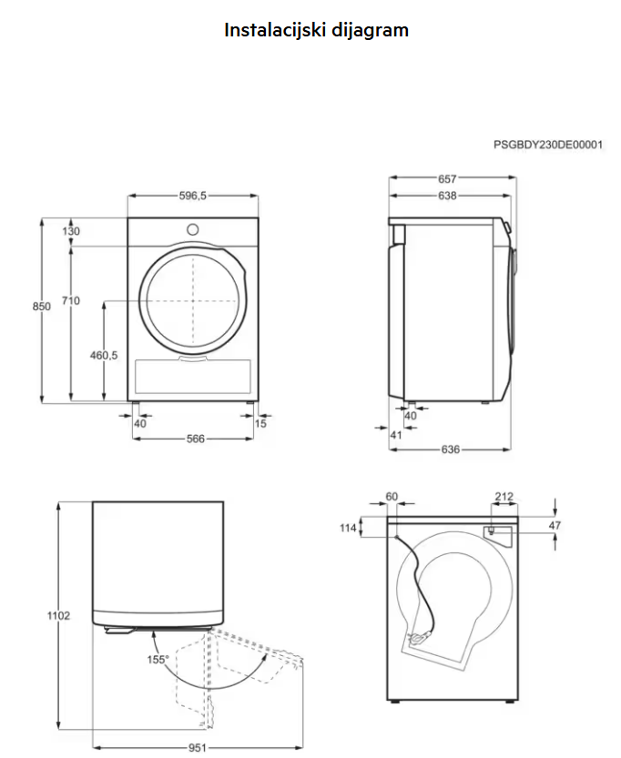 916900310 SUŠILICA RUBLJA AEG TR 7294E
