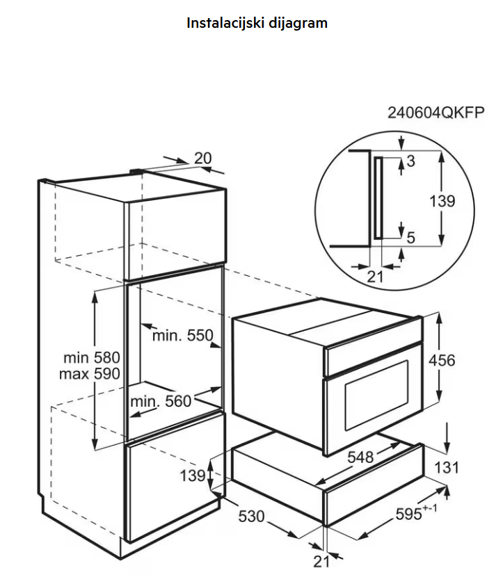 947727545 LADICA ZA GRIJANJE AEG NKD 914T