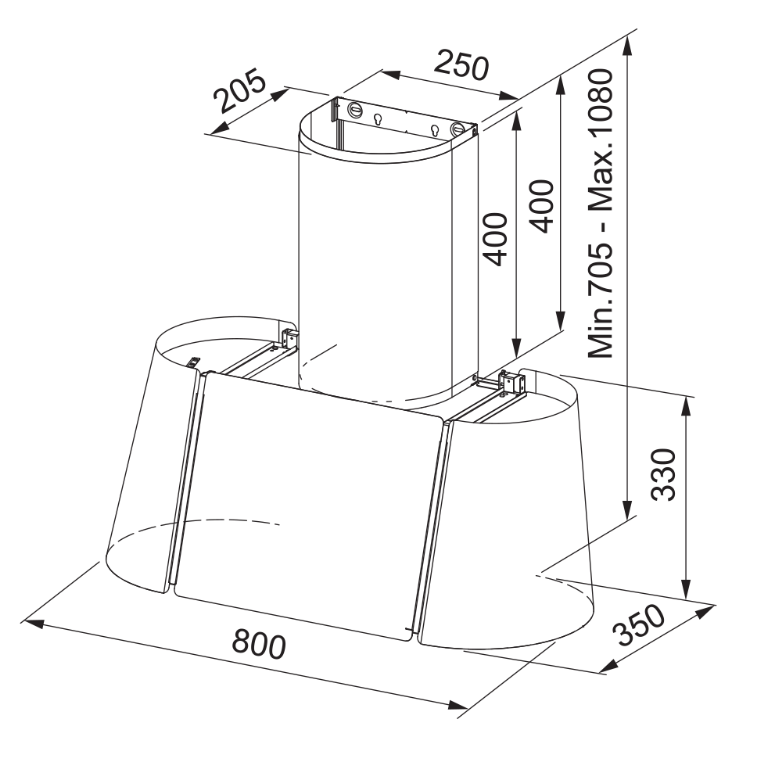 335.0729.327 NAPA FABER BEAT XL WALL