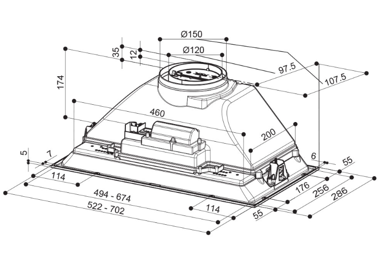 305.0741.292 NAPA FABER INKA SMART C BK A70