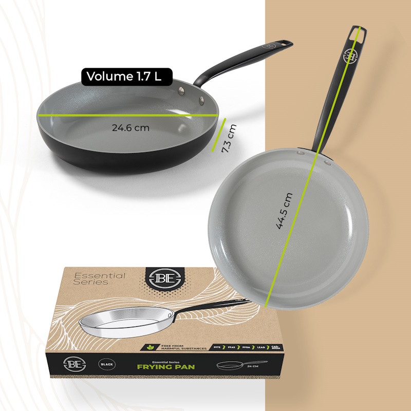 BLCFP01024BK TAVA ESSENTIAL 24cm BLACK BLCFP01024BK