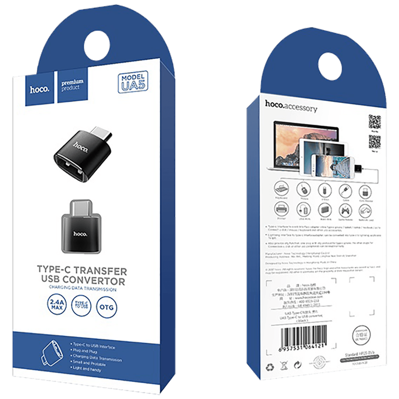 UA5 ADAPTER HOCO USB-C / USB-A HOCO UA5