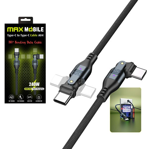 A04BLACK KABEL DATA MAXMOBILE A04 TYPE C-TYPE C A04 BLACK