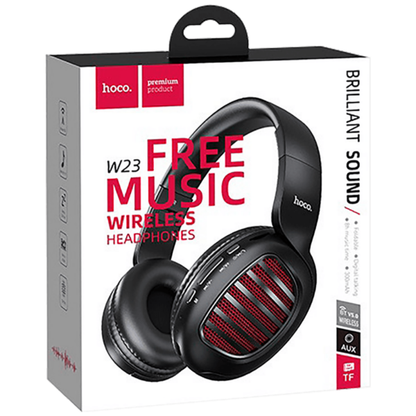 W23BRILLIANTBLACK SLUŠALICE BEŽIČNE BLUETOOTH HOCO W23 BRILLIANT BLACK