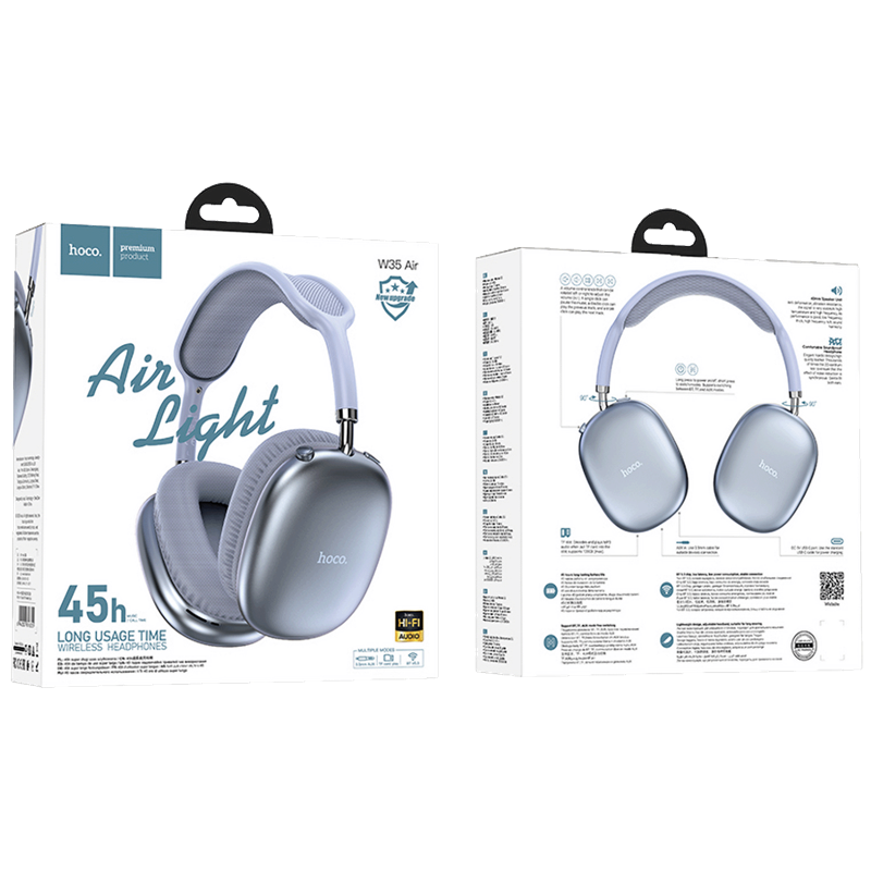 W35AIRTRIUMPHBLUE SLUŠALICE BEŽIČNE BLUETOOTH HOCO W35 AIR TRIUMPH BLUE