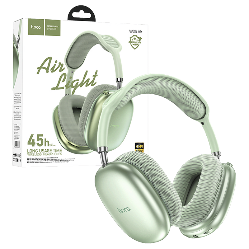 W35AIRTRIUMPHGREEN SLUŠALICE BEŽIČNE BLUETOOTH HOCO W35 AIR TRIUMPH GREEN
