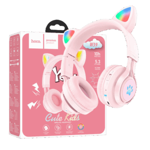 W39 SLUŠALICE BEŽIČNE BLUETOOTH HOCO W39 CAT EAR PINK