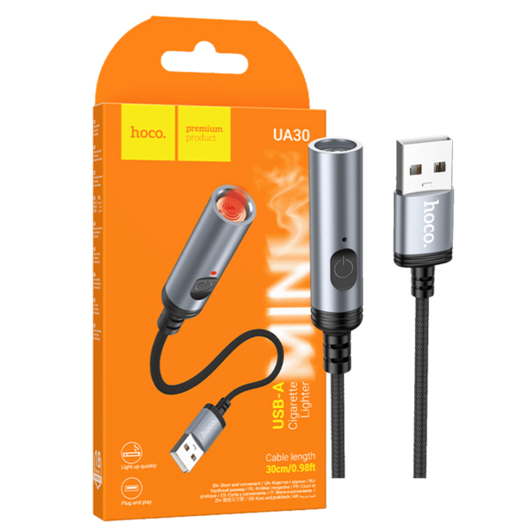 UA30USB UPALJAČ SA USB KABELOM HOCO UA30 USB