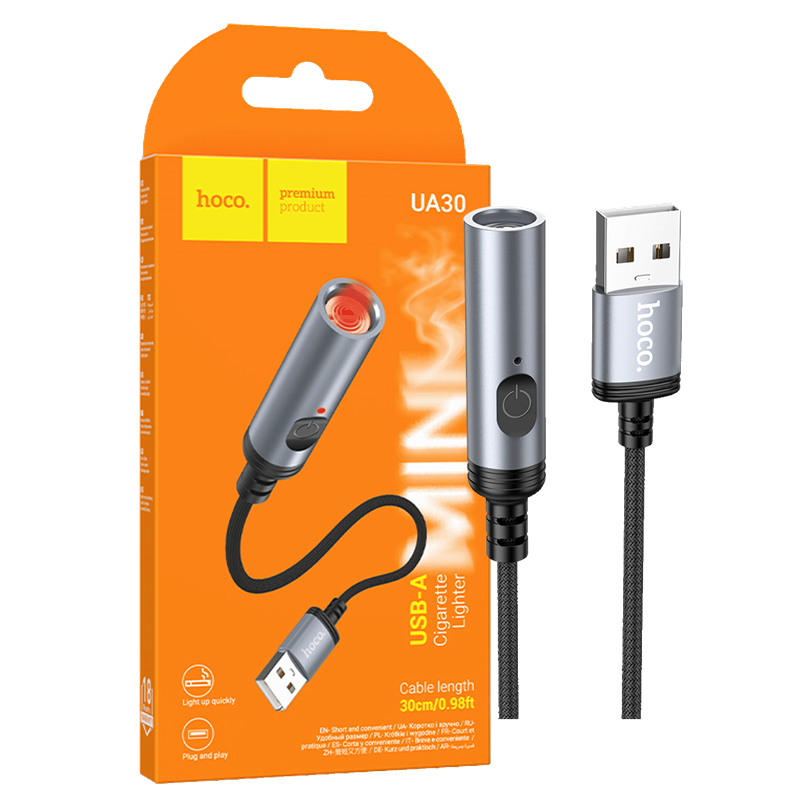 UA30USB UPALJAČ SA USB KABELOM HOCO UA30 USB
