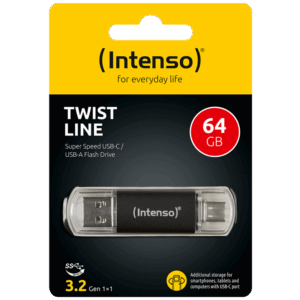 USB3.2-64GB/TWISTLINE USB MEMORIJA 64 GB 3.2 TWIST LINE USB-C/USB-A