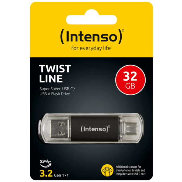 USB3.2-32GB/TWISTLINE USB MEMORIJA 32 GB 3.2 TWIST LINE USB-C/USB-A