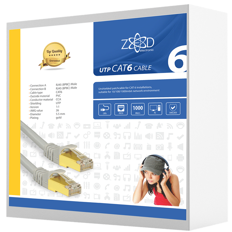 FTP6/30 KABEL MREŽNI FTP 30m ZED
