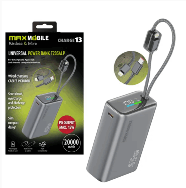 T205ALP POWER BANK BEŽIČNI MAXMOBILE T205ALP